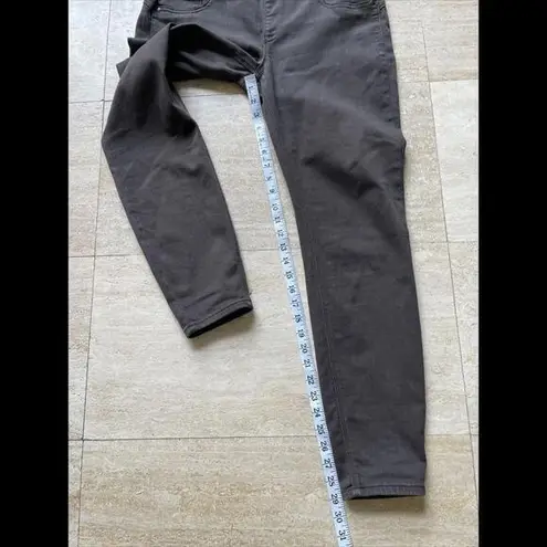 Spanx  Pants Womens Brown Size XL Shimmer  SOLACE Side Zip‎ High Waist Jean Pants