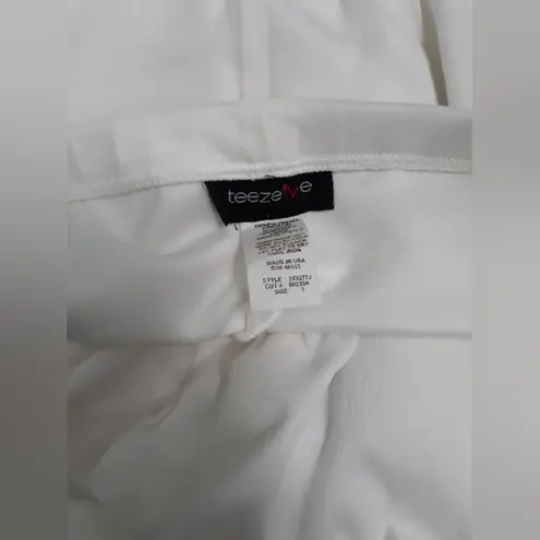 Teeze Me layered white lace dress