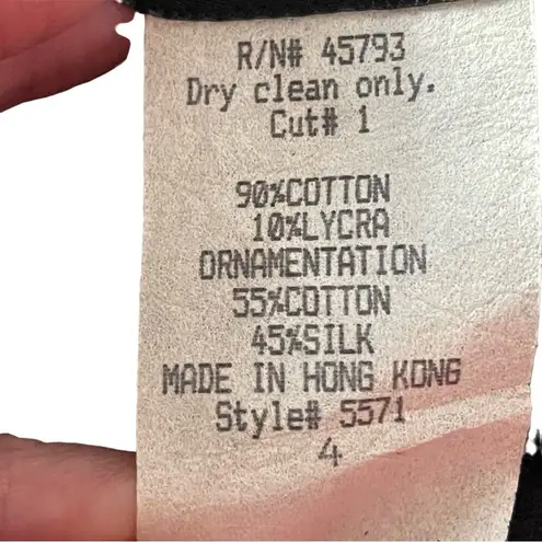 Vintage 80s Ruffle Fiesta Dress Colorblock Tiered Mini Carmen Miranda Vibes Black Size 4