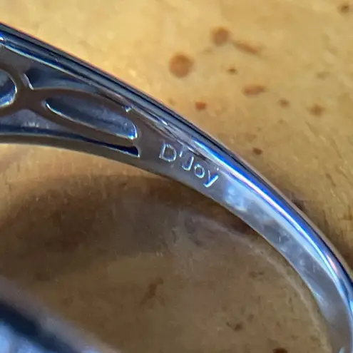 Natural White Jade Sterling Silver Ring Size 9