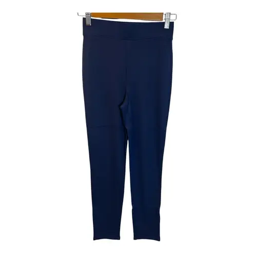 Colleen Lopez Women's Perfect 10 Cigarette Leg Ponte Pant Size XXS Navy Stretch Blue