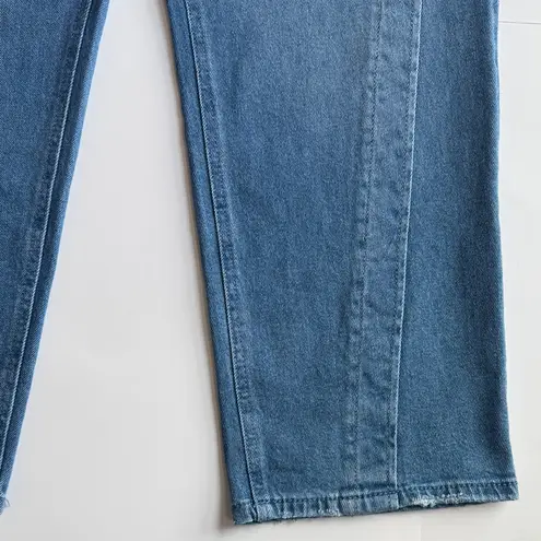 Democracy Absolution High Rise Spliced Lip Seam Straight Leg Jeans Size 14 NWT