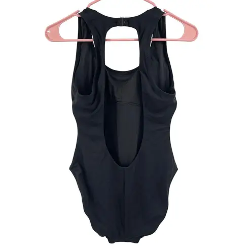 Robin Piccone Ava Open Back Swimsuit Size 6 Black NWOT Racer One Piece Swim NEW