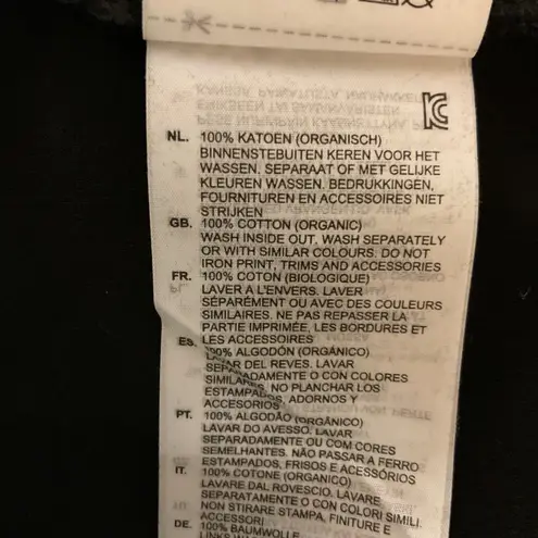 G-Star Women's G-Script Baby Brother Stitch Top T-Shirt Black Size Medium NWT