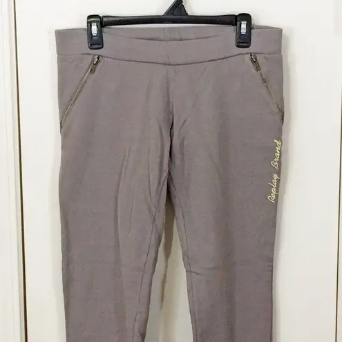 Replay women's S ankle zip pocket thin stretch jogger lounge workout sweatpants Gray