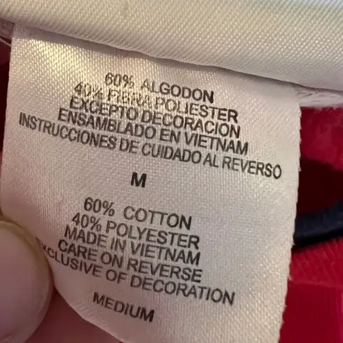 Vintage Christmas Sweatshirt Womens Medium Red Holidays Grandkids Bright