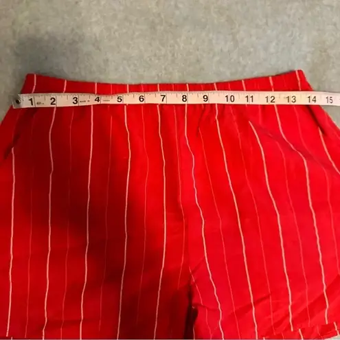 Honey Belle  red stripe strapless crop top and short set size M