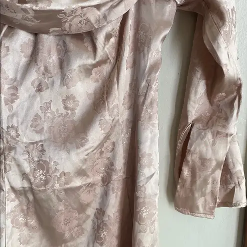 Lulus Truly Yours Blush Satin Jacquard Off