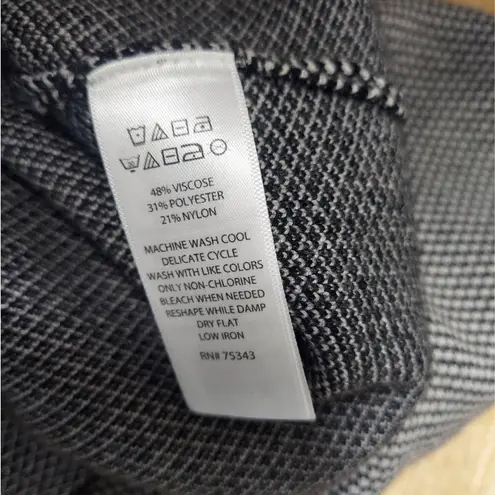 Tahari  Mock Neck Gray Long Sleeve Sweater Size Large - Image 8