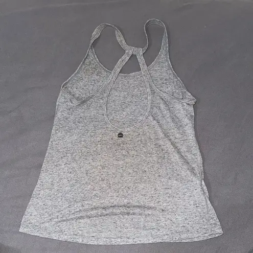 Lorna Jane Gray Backless Sleeveless Tank Top