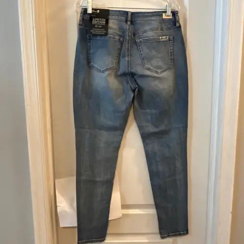 Seven 7 Jeans Size 6 Rhinestone Embellished Legging Jeans Blue Limited Edition