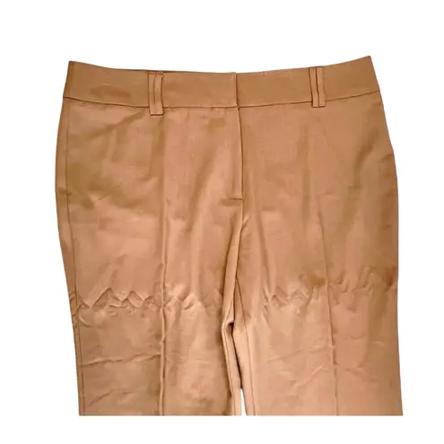 Ruby Rd. Brown Straight Leg Modern Stretch Belted Trousers Pants 18 NWT Normcore Brown