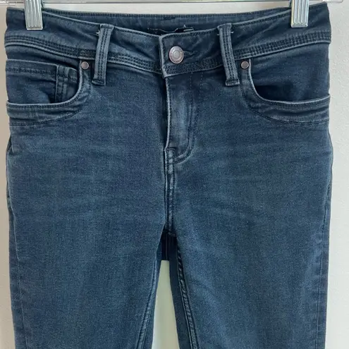 prAna Low Rise Skinny Jeans Medium Wash Stretchy Women’s Size 2 Solid Blue