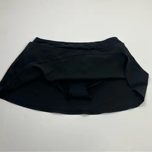 La Blanca  Womens Swim Skort‎ Skirt US Size Medium Black Stretch Summer Vacation