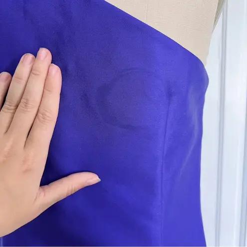 Reiss • Tamsin Dress one shoulder shift cocktail royal blue purple draped mini