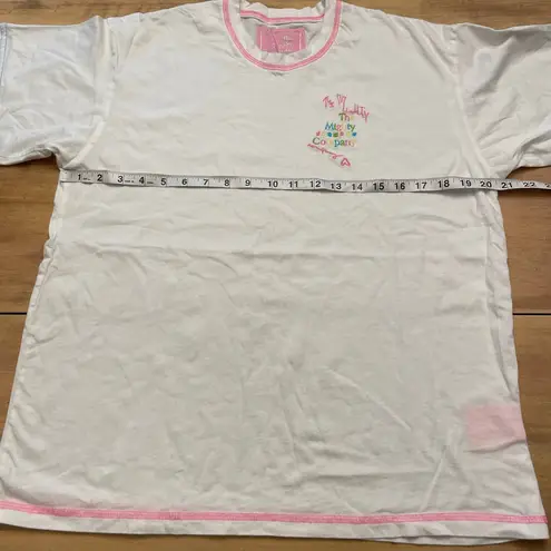 Krass&co The Might Logo White T-Shirt Pastels Size S/M 100% Cotton