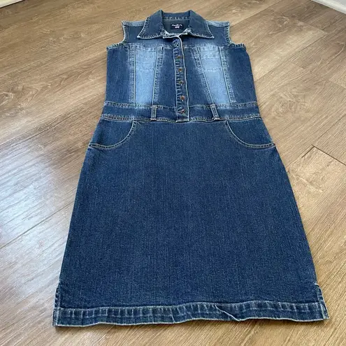 Pepe Jeans denim mini jean dress sleeveless button up mini dress women’s size S