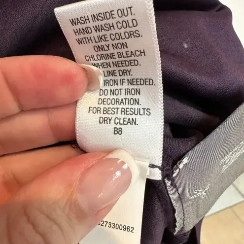 Vera Wang  | Violet Purple Broach Embellished Pockets Cocktail Party Dress Size 8