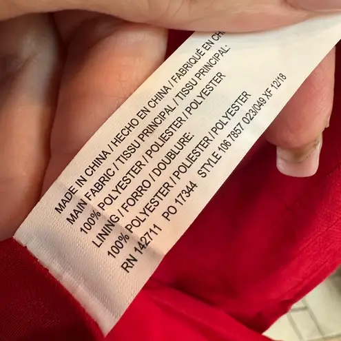 Eloquii Holiday Red Midi Dress Ruffle Flutter Cutout Sleeves Plus Size 16 NWT