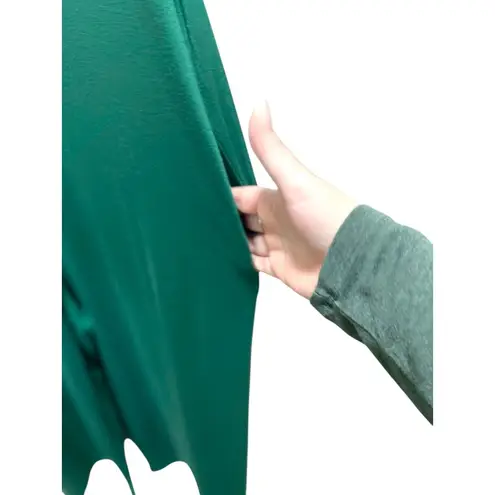 Boutique V-Neck Jumpsuit Emerald Green Size 2X