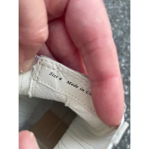 Caster H2O Ivory Leather Platform Ankle Boots Dolce Vita Size 8