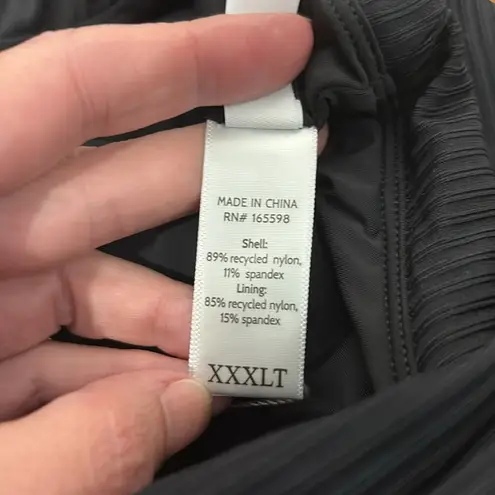 ANDIE Swim The Mykonos Rib One Piece LT Swimsuit Black size XXXL Long torso NWT