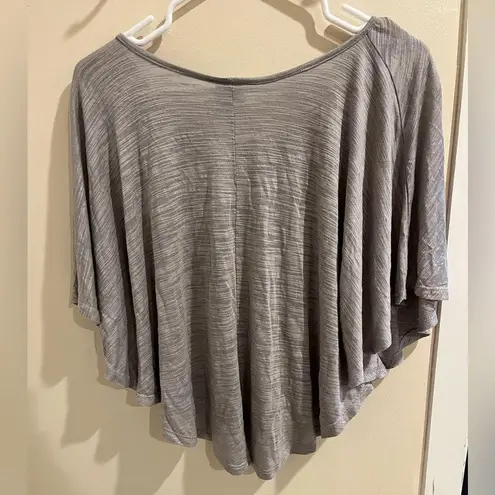H.I.P. Nordstrom Happening in the Present Sz. Small Grey Blouse Dolman Sleeve Scoop