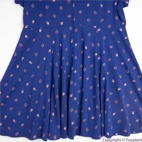 Unique Vintage Gwynnie Bee ladybug Print Dress, 2X