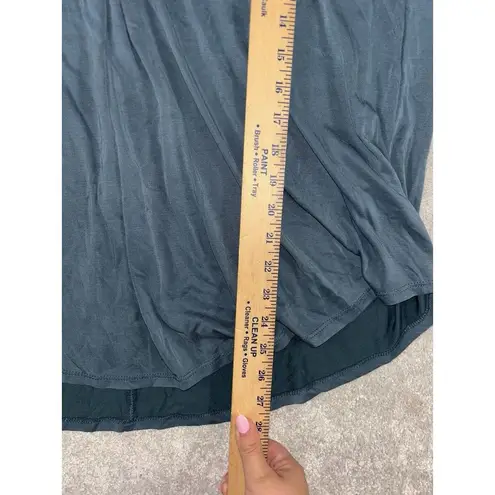 Soft Surroundings teal modal flowy long sleeve shirt