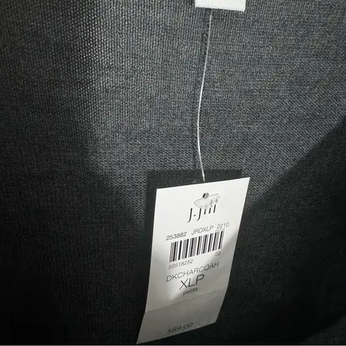 NWT J. Jill Washable Merino Wool Blouson Sleeve Pullover Gray Size XL Petite