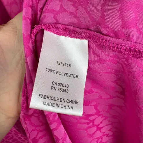 Rachel Roy Rachel Pink Animal Print Blouse Size XL Lightweight Office Flowy Soft