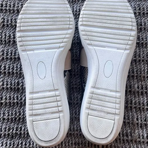 Imperfect snake print slip on shoes size 9.5M new directions maximalist chic Brown