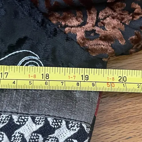 NORM THOMPSON Velvet Silk Colorblock Jacket Small Multicolor Patchwork Artsy