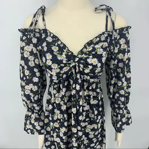 ASOS Design Maternity Bardot Smocked Babydoll Dress Black Size undefined