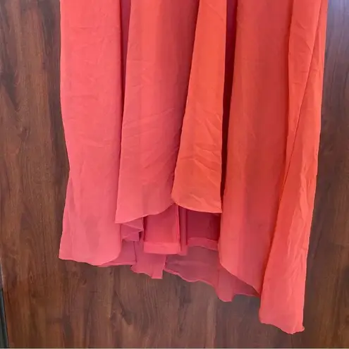 City Chic Adore Dress in Fruit Punch Chiffon Flutter Sleeves Size 22