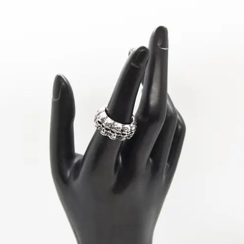 Skull Infinity Ring Silver