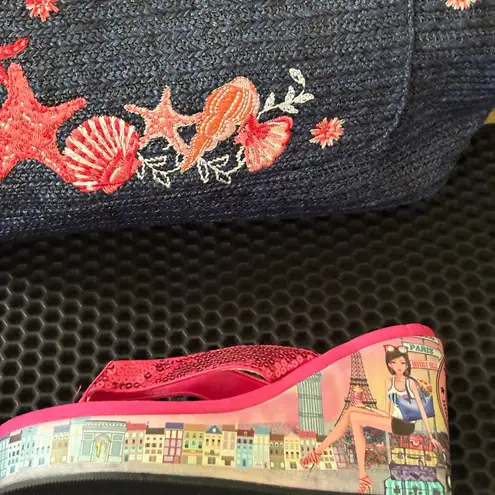 Nicole Lee Pink wedge Sandals