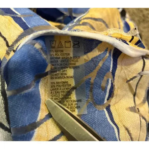 Allison Daley Women’s Blouse 22W | Abstract Print 3/4 Sleeve Button-Down