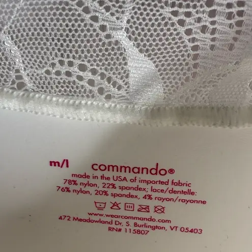 Commando white lace classic slip dress chemise