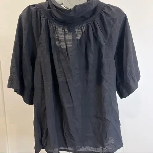 Vertigo Paris Black Blouse with Tie Detail Size Large