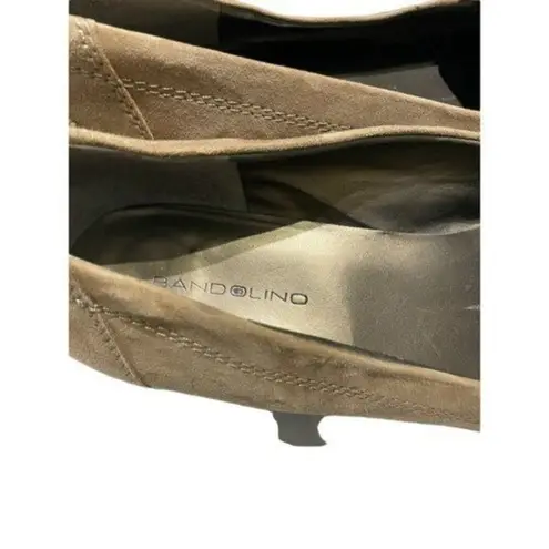 Bandolino Womens Brown Leather & Suede Tassel Loafers Size 11