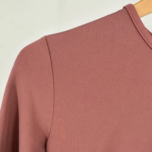 JessaKae Eiffel Midi Dress in Rosewood 3/4 Sleeves Tiered Skirt size Small NWT