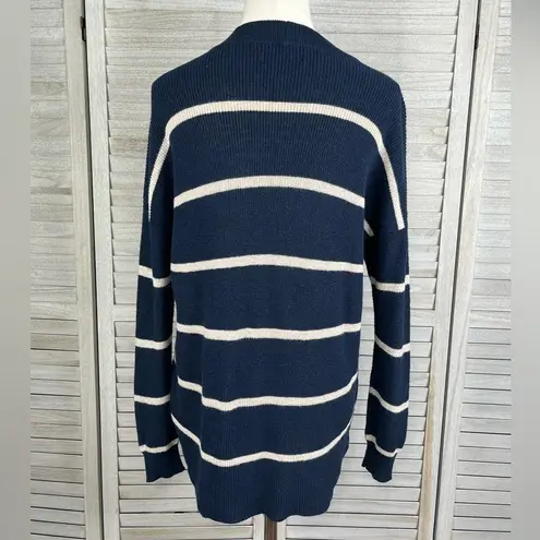 American Eagle  OUTFITTERS Jegging Fit Sweater Lightweight Navy/Oatmeal Stripe-XS