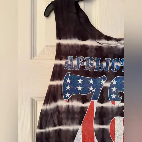 Affliction Spirit of 73 Women's Black and White Tank Top Size XS