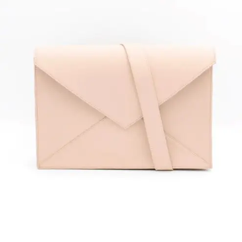 TAH Angelina Marie Portland Oregon The Envelope Oscar Leather Shoulder Bag Blush Pink