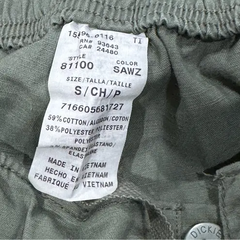 Dickies Green Straight Leg Cargo Scrubs Pants Women’s Small