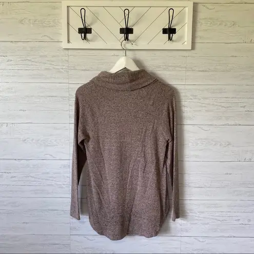 Moa Moa Cowl Neck Sweater Pink Sz Small