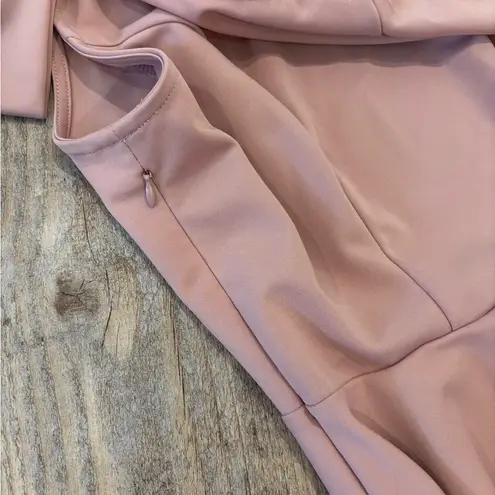 Jasambac Size S One Shoulder Pink Dress with Bow, pockets, and side zipper - Image 5