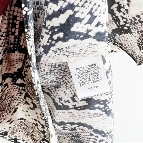 Cami NYC The Racer Charmeuse Snake Tank Top Silk XS