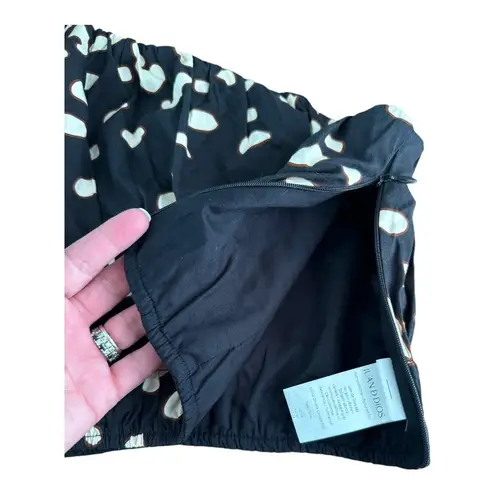 Juan D Dios Lovely resort one shoulder crop top navy spotted size small Blue